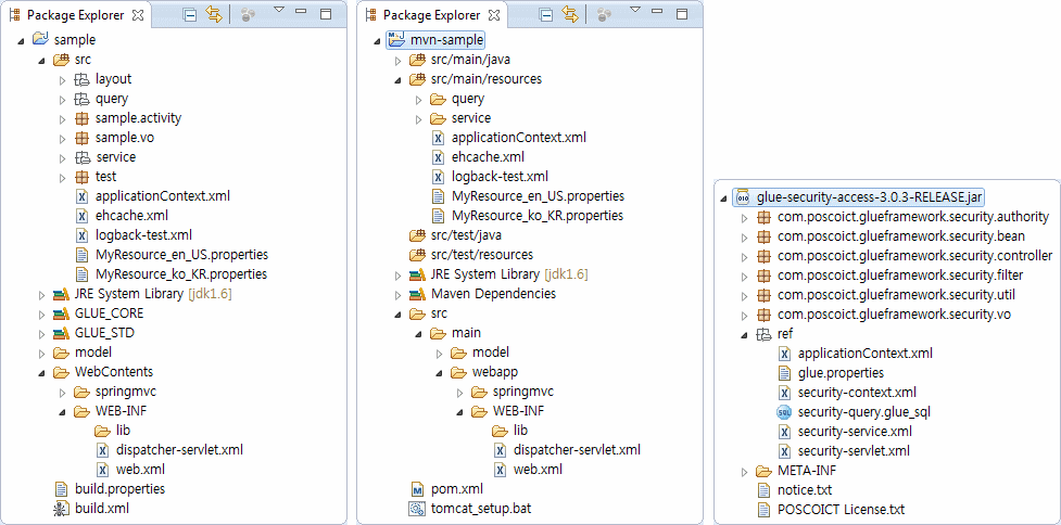 Glue Project 구조와 API 모듈